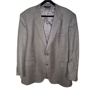 Jos. A. Bank Houndstooth Silk Wool Men's Blazer Suit Jacket Size 48R